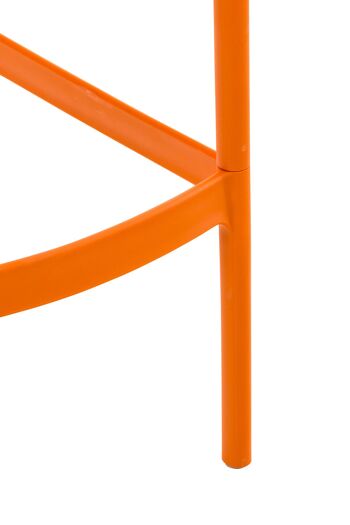 Tabouret de Bar Pastori Cuir Artificiel Orange 5x53cm 7