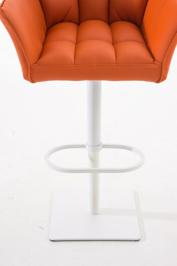 Braidi Tabouret de Bar Cuir Artificiel Orange 21x45cm 6