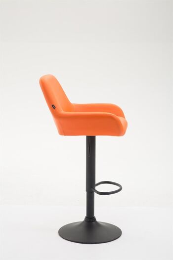 Tabouret de Bar Avolasca Cuir Artificiel Orange 7x52cm 3