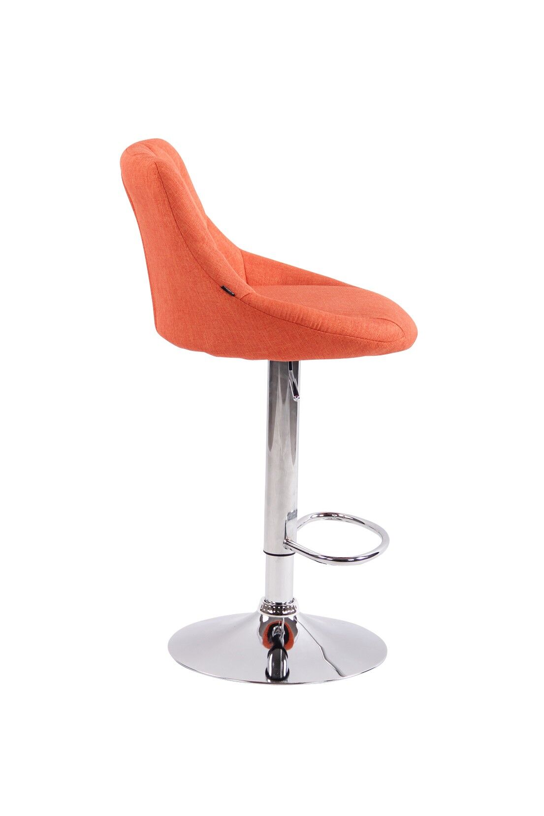 Orange fabric best sale bar stools