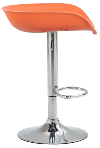 Tabouret de bar Abetito Plastique Orange 5x43cm 3