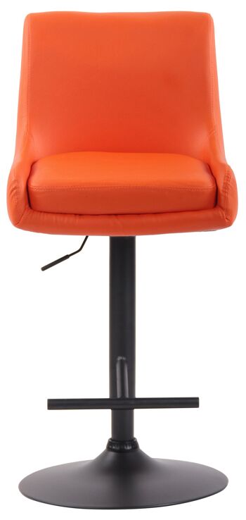 Tabouret de Bar Playa Cuir Artificiel Orange 8x50cm 2