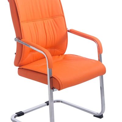 Cavasagra Bezoekersstoel Kunstleer Oranje 16x65cm