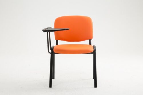 Flumini Bezoekersstoel Kunstleer Oranje 6x71cm
