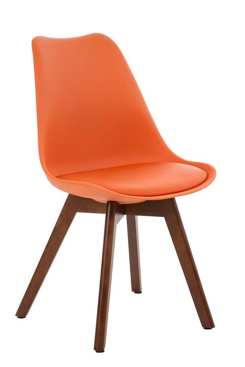 Canelli Bezoekersstoel Kunstleer Oranje 5x41cm