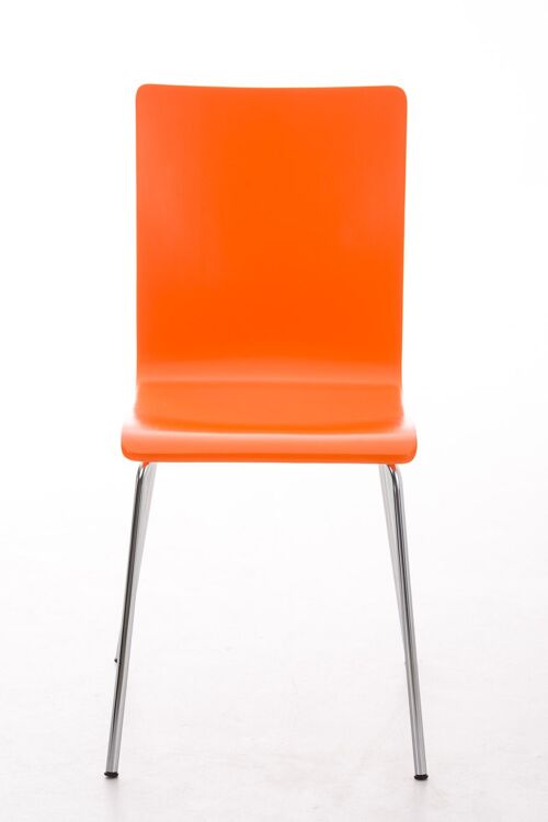 Tufano Bezoekersstoel Hout Oranje 4x47cm