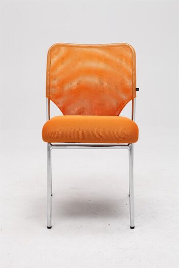 Briona Chaise visiteur Tissu Orange 9x56cm 1