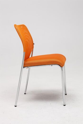 Briona Chaise visiteur Tissu Orange 9x56cm 2