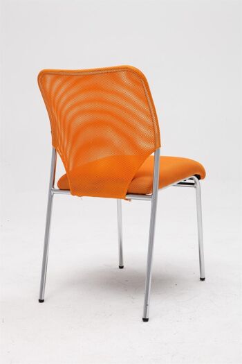 Briona Chaise visiteur Tissu Orange 9x56cm 3