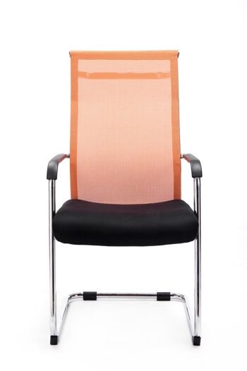 Prelerna Chaise visiteur Cuir artificiel Orange 9x62cm 2