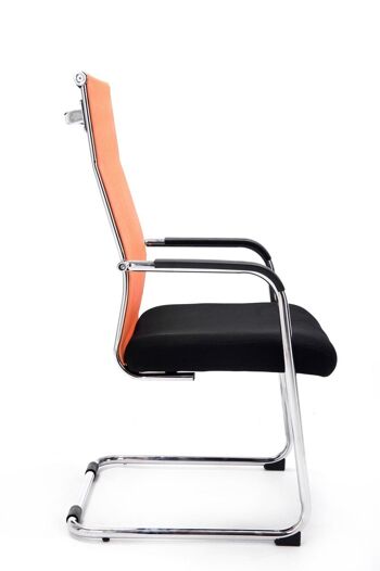 Prelerna Chaise visiteur Cuir artificiel Orange 9x62cm 3