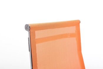 Prelerna Chaise visiteur Cuir artificiel Orange 9x62cm 5