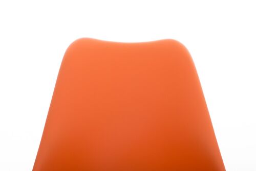 Zerfaliu Bezoekersstoel Kunstleer Oranje 5x59cm