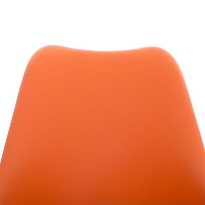 Zerfaliu Bezoekersstoel Kunstleer Oranje 5x59cm
