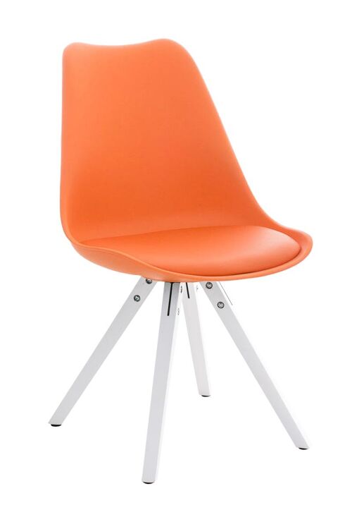 Guamo Bezoekersstoel Kunstleer Oranje 5x59cm