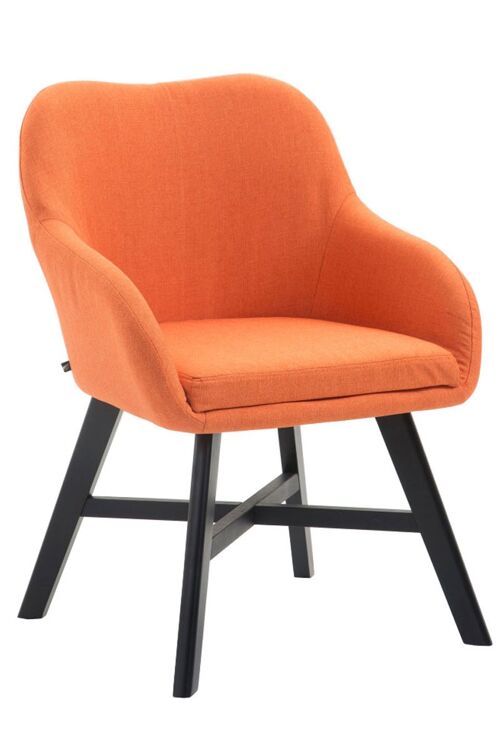 Cartura Bezoekersstoel Stof Oranje 10x55cm