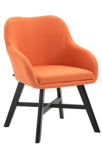 Cartura Chaise visiteur Tissu Orange 10x55cm 1