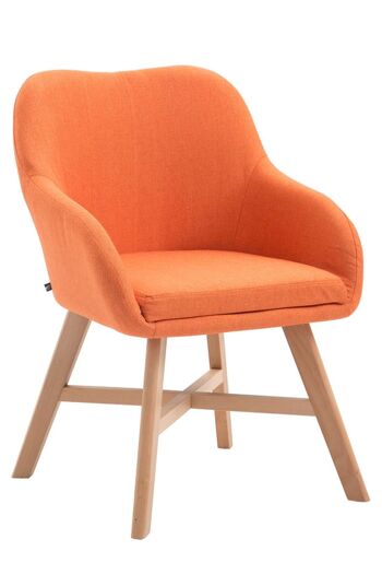 Bagnaturo Chaise visiteur Tissu Orange 10x55cm 1