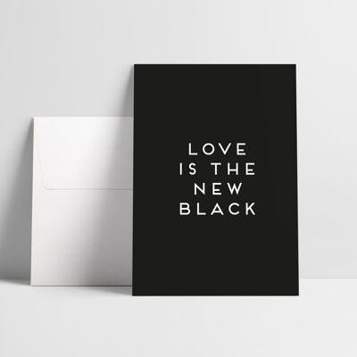 Folded card: Full Black