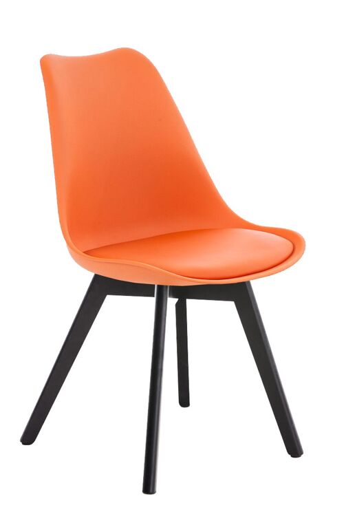 Cicogne Bezoekersstoel Kunstleer Oranje 5x41cm