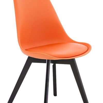 Cicogne Bezoekersstoel Kunstleer Oranje 5x41cm