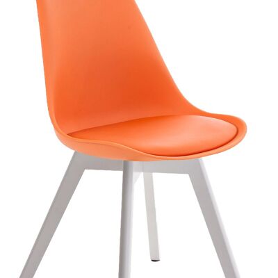 Bettolle Bezoekersstoel Kunstleer Oranje 5x41cm