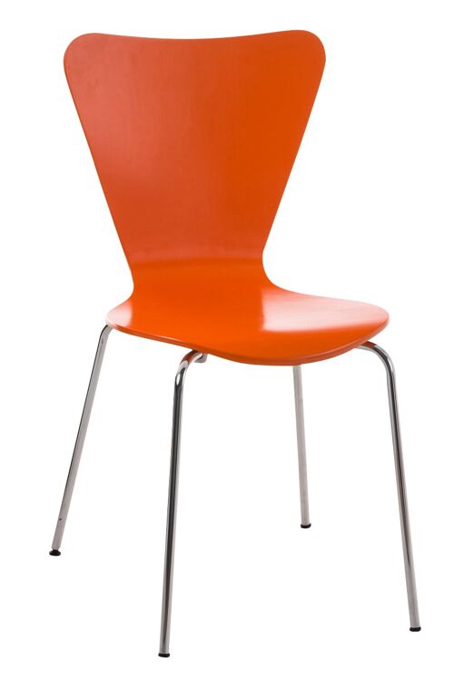 Portella Bezoekersstoel Hout Oranje 4x47cm