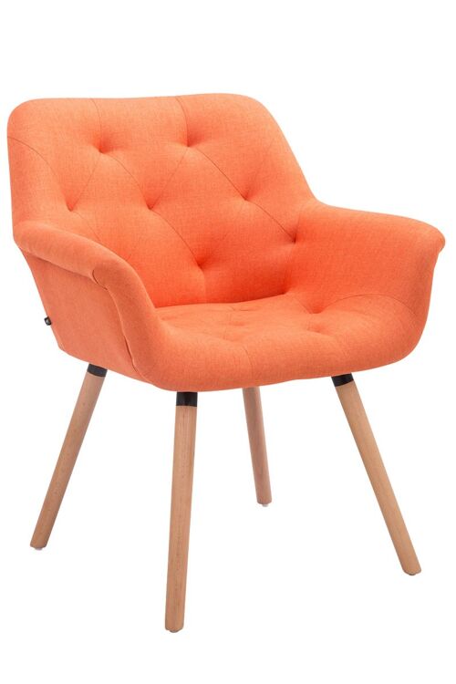 Viserba Bezoekersstoel Stof Oranje 12x60cm