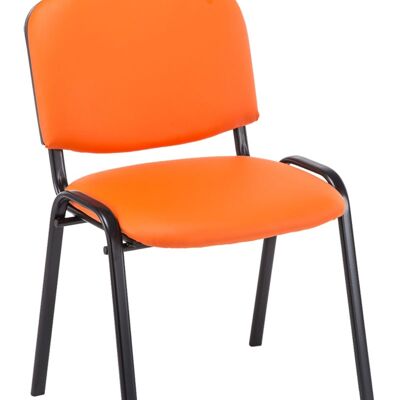 Manarola Bezoekersstoel Kunstleer Oranje 4x53cm