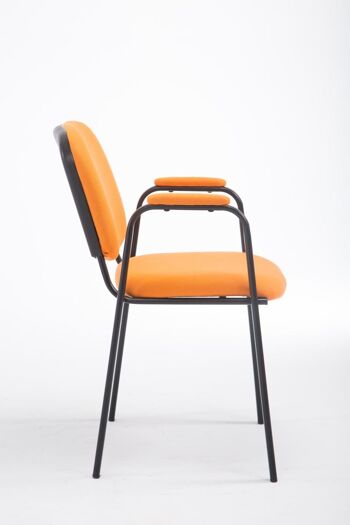 Vigonovo Chaise visiteur Tissu Orange 7x55cm 2