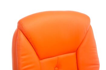 Farnete Chaise de Bureau Cuir Artificiel Orange 15x68cm 4