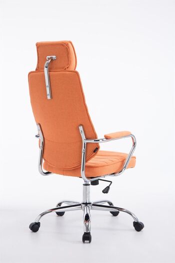 Cataforio Chaise de bureau Tissu Orange 16x67cm 3