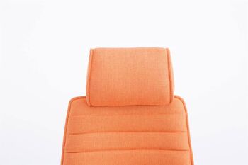 Cataforio Chaise de bureau Tissu Orange 16x67cm 4