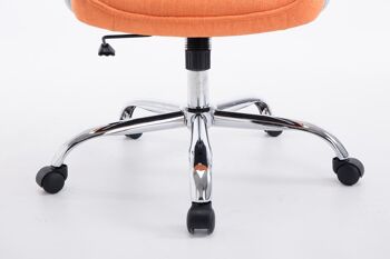 Cataforio Chaise de bureau Tissu Orange 16x67cm 7