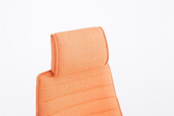 Cataforio Chaise de bureau Tissu Orange 16x67cm 8