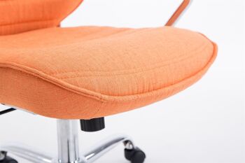Cataforio Chaise de bureau Tissu Orange 16x67cm 9