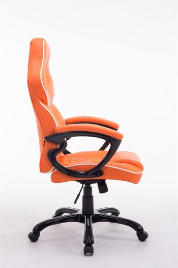Cerasomma Chaise de Bureau Cuir Artificiel Orange 15x72cm 3