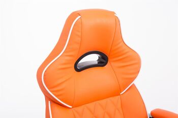 Cerasomma Chaise de Bureau Cuir Artificiel Orange 15x72cm 5