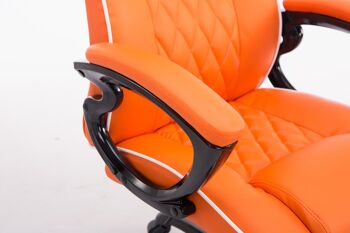 Cerasomma Chaise de Bureau Cuir Artificiel Orange 15x72cm 6