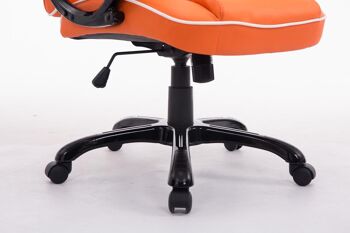 Cerasomma Chaise de Bureau Cuir Artificiel Orange 15x72cm 8