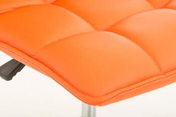 Fabriano Chaise de bureau Cuir artificiel Orange 9x57cm 3