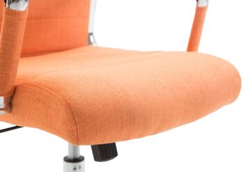 Casorzo Chaise de bureau Tissu Orange 15x66cm 3