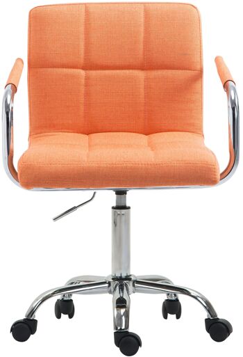 Cusercoli Chaise de Bureau Tissu Orange 9x44cm 1