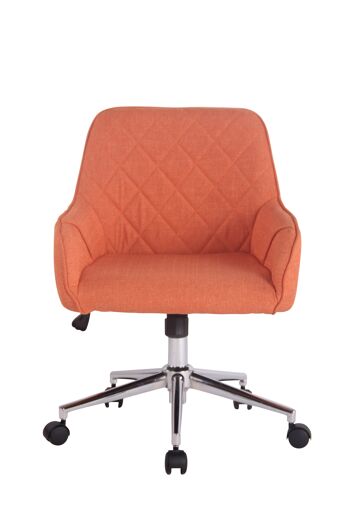 Chaise de Bureau Taranto Tissu Orange 9x58cm 2