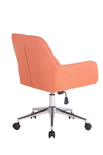 Chaise de Bureau Taranto Tissu Orange 9x58cm 4