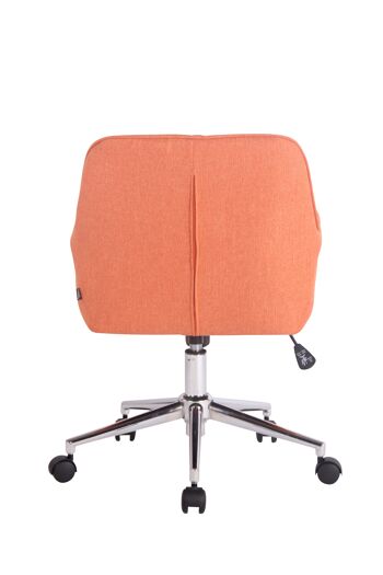 Chaise de Bureau Taranto Tissu Orange 9x58cm 5