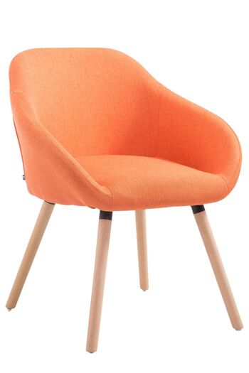 Aremogna Chaise de salle à manger Tissu Orange 10x61cm 1