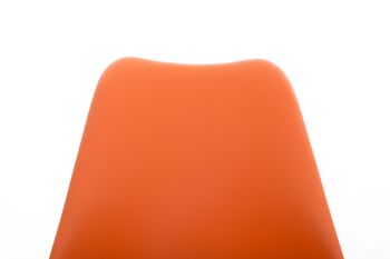 Terrazze Chaise de Salle à Manger Cuir Artificiel Orange 5x59cm 4