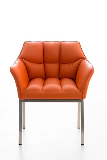 Chiorano Chaise de salle à manger Cuir artificiel Orange 13x63cm 2