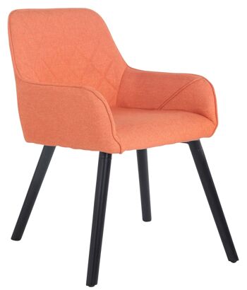 Feltre Chaise de Salle à Manger Tissu Orange 9x58cm 1